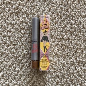 NEW Benefit Cosmetics Ka Brow Cream Gel Brow Color w/ Brush 3 Brown 0.03 oz NIB